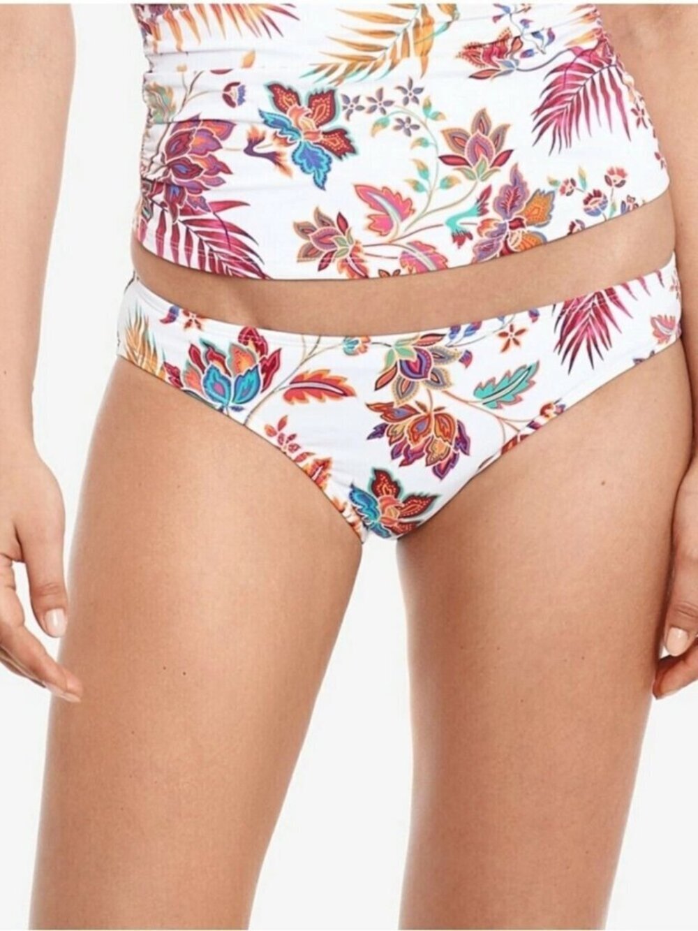 LAUREN RALPH LAUREN Women's Multi Color Jacobean Hipster Swimsuit Bottom 12 NWT